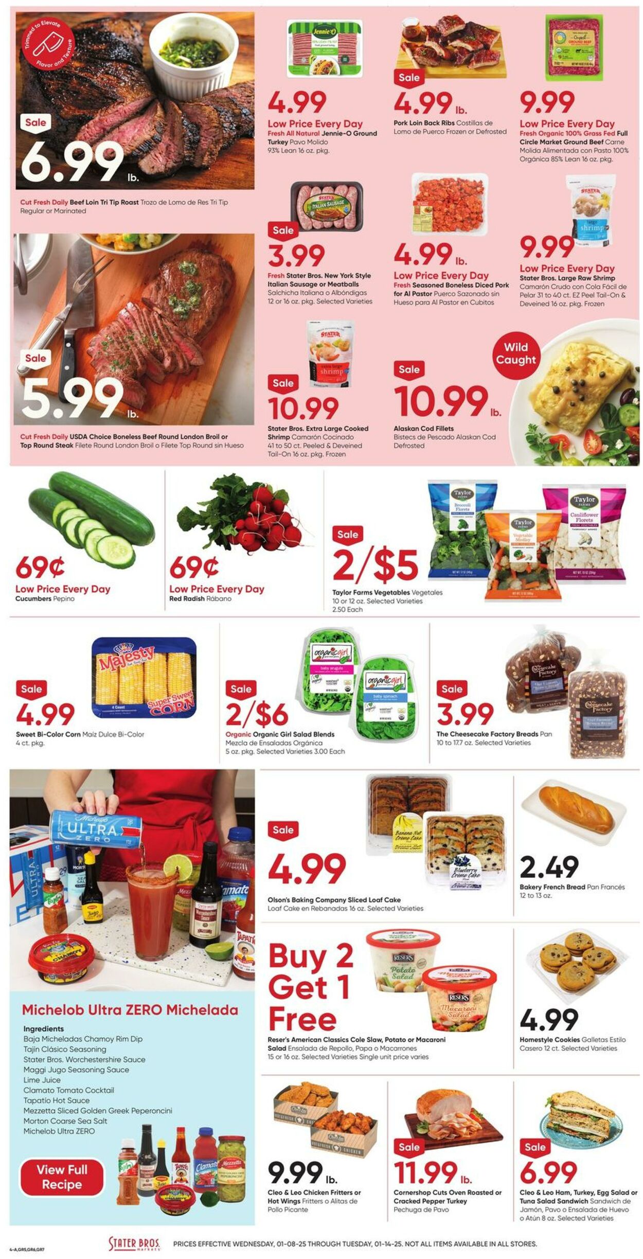 Weekly ad Stater Bros 01/08/2025 - 01/14/2025