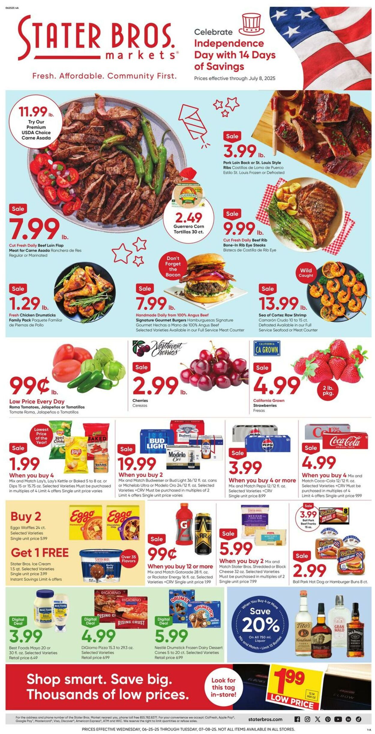 Weekly ad Stater Bros 06/25/2025 - 07/01/2025