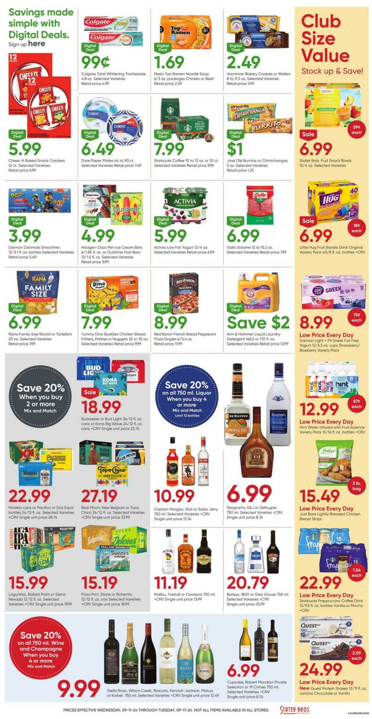 Weekly ad Stater Bros 09/11/2024 - 09/17/2024