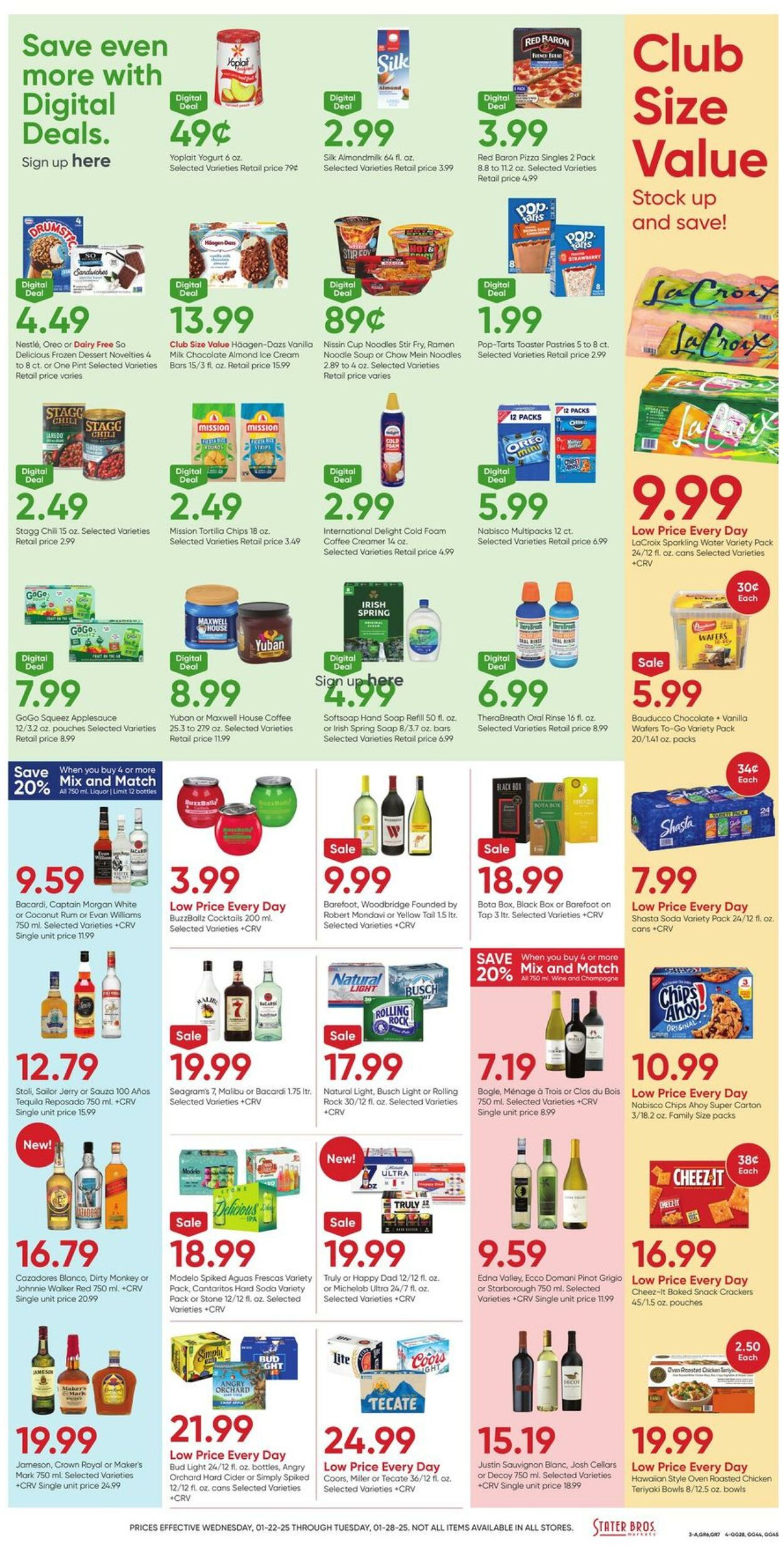 Weekly ad Stater Bros 01/22/2025 - 01/28/2025