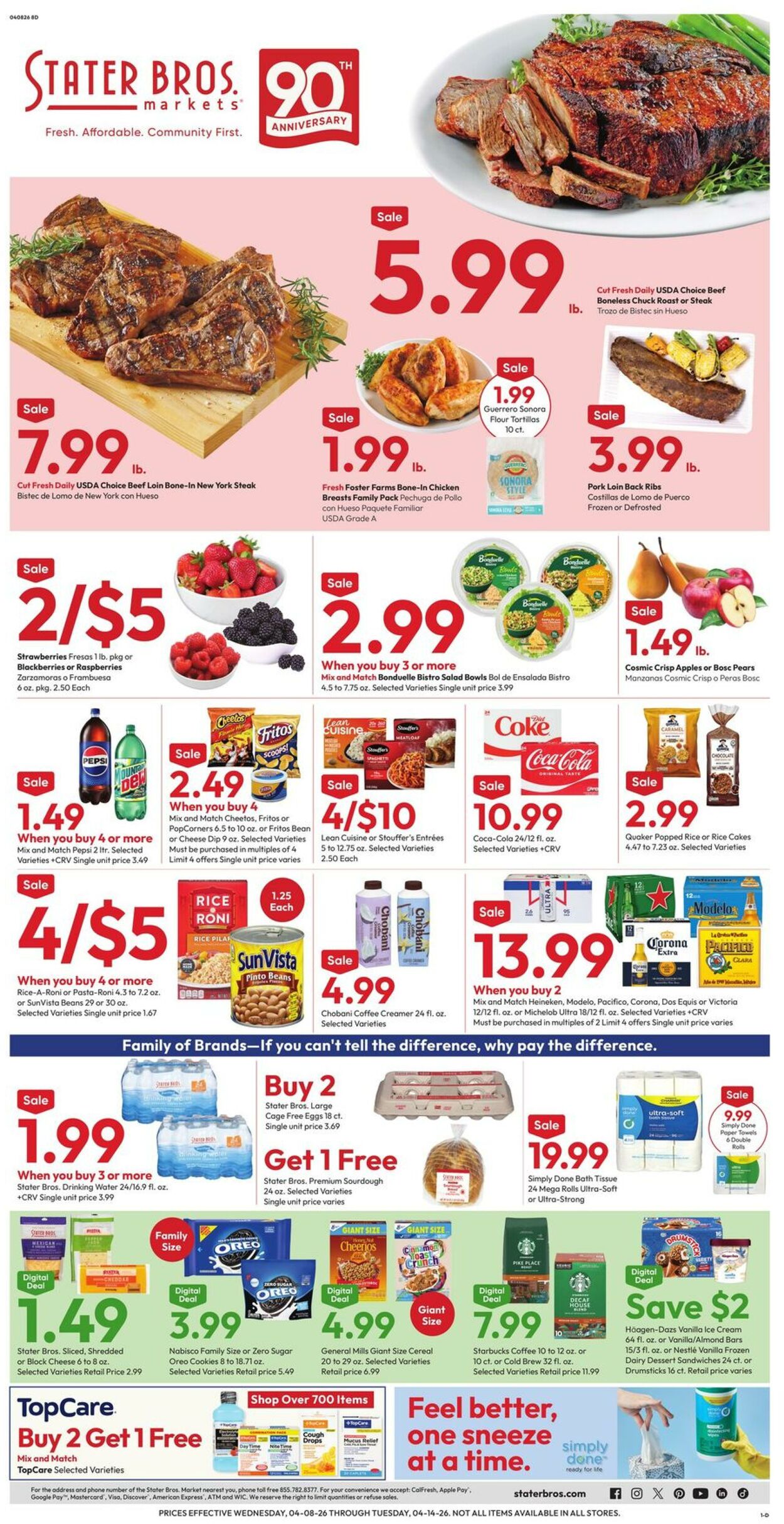 Weekly ad Stater Bros 04/08/2026 - 04/14/2026