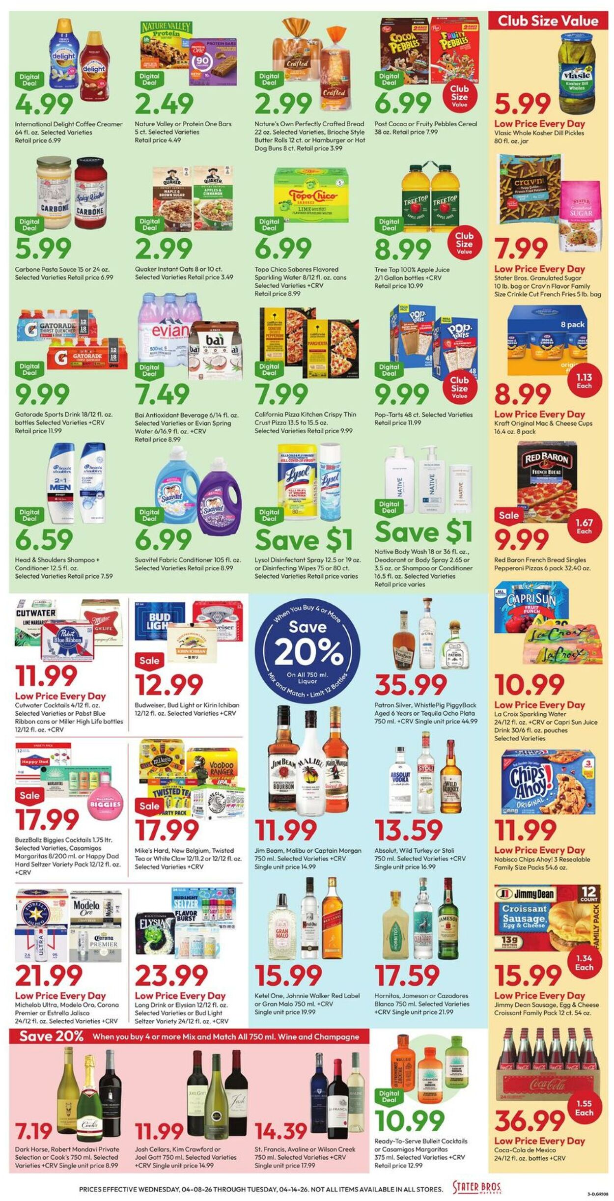 Weekly ad Stater Bros 04/08/2026 - 04/14/2026