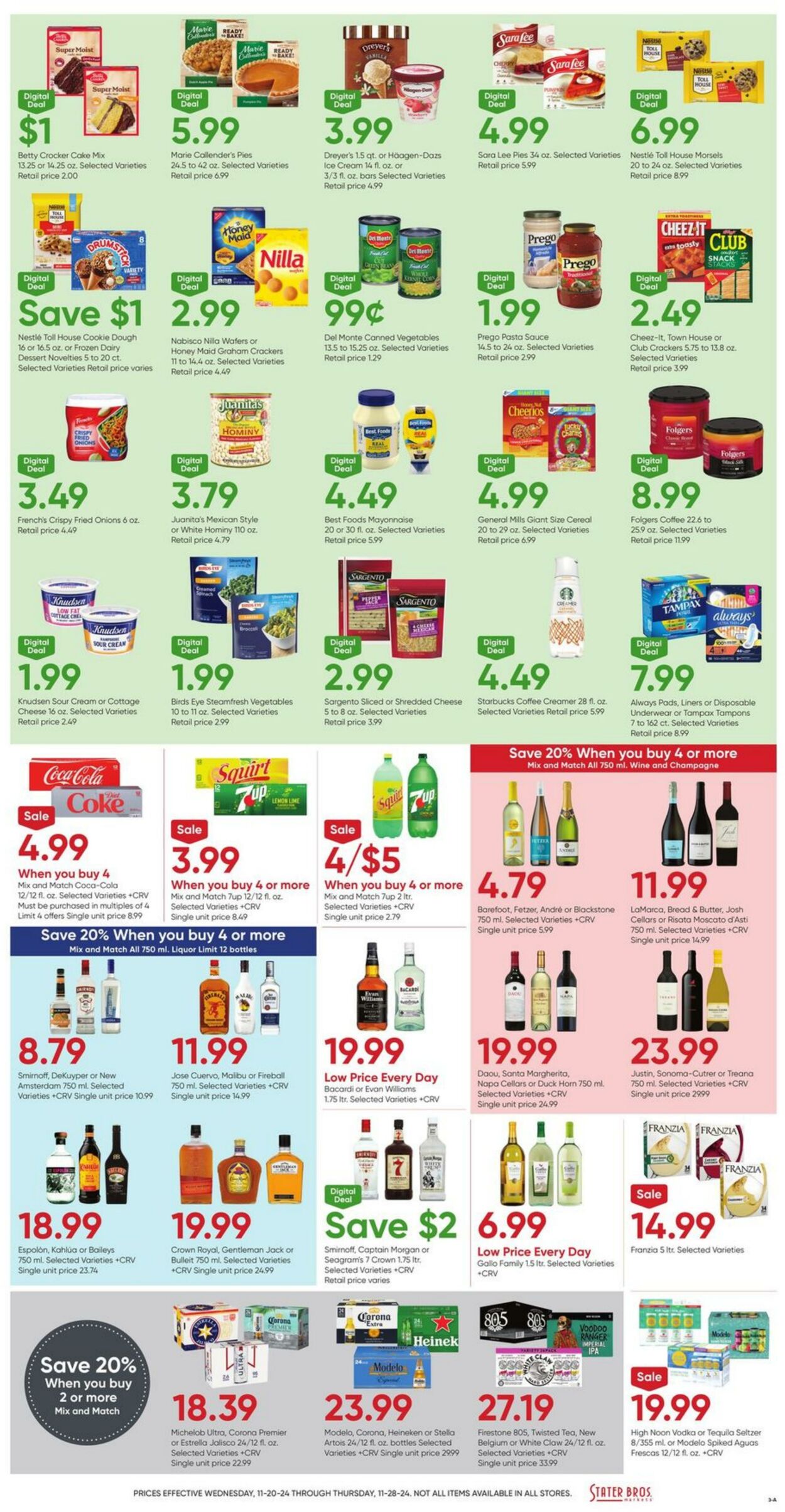 Weekly ad Stater Bros 11/20/2024 - 11/28/2024