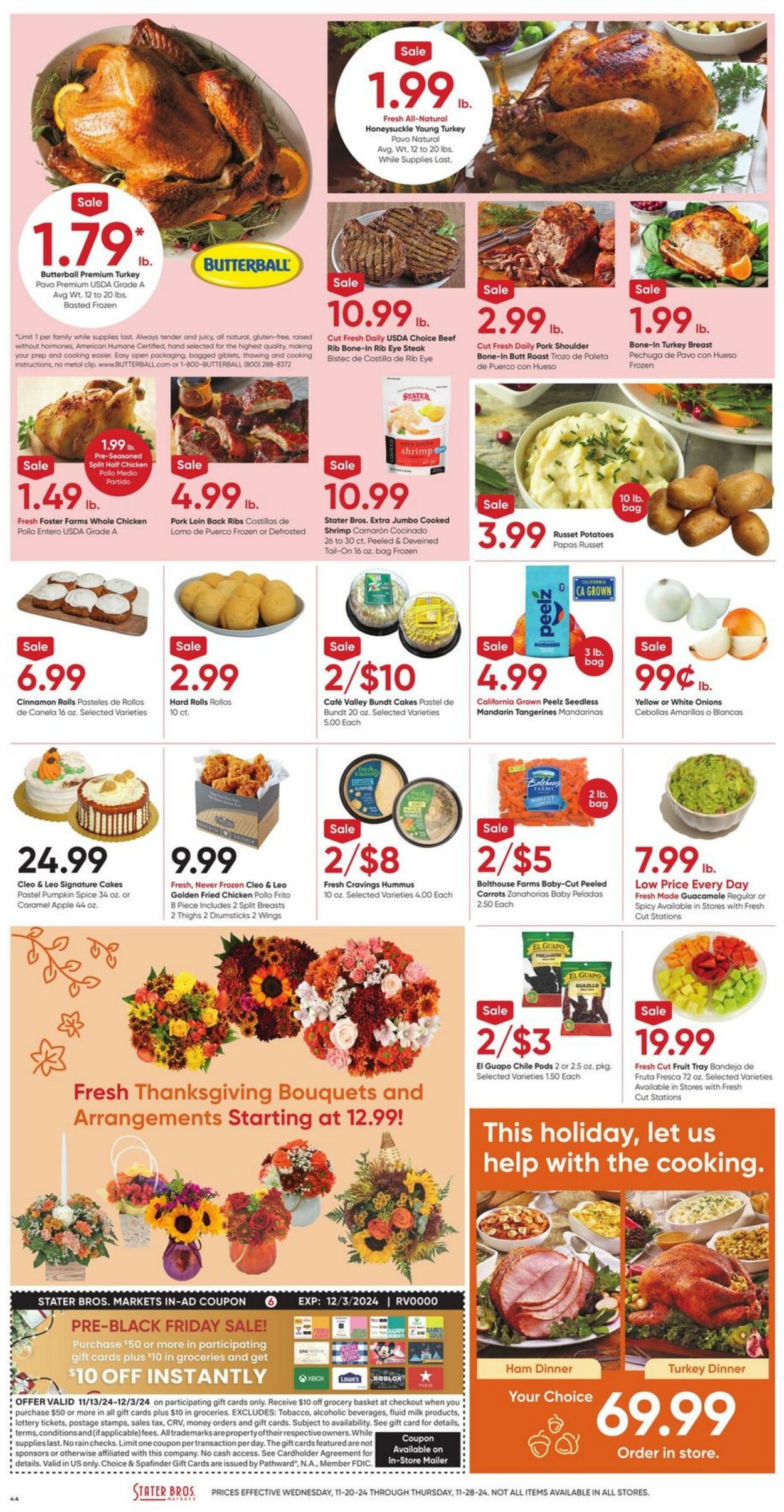 Weekly ad Stater Bros 11/20/2024 - 11/28/2024