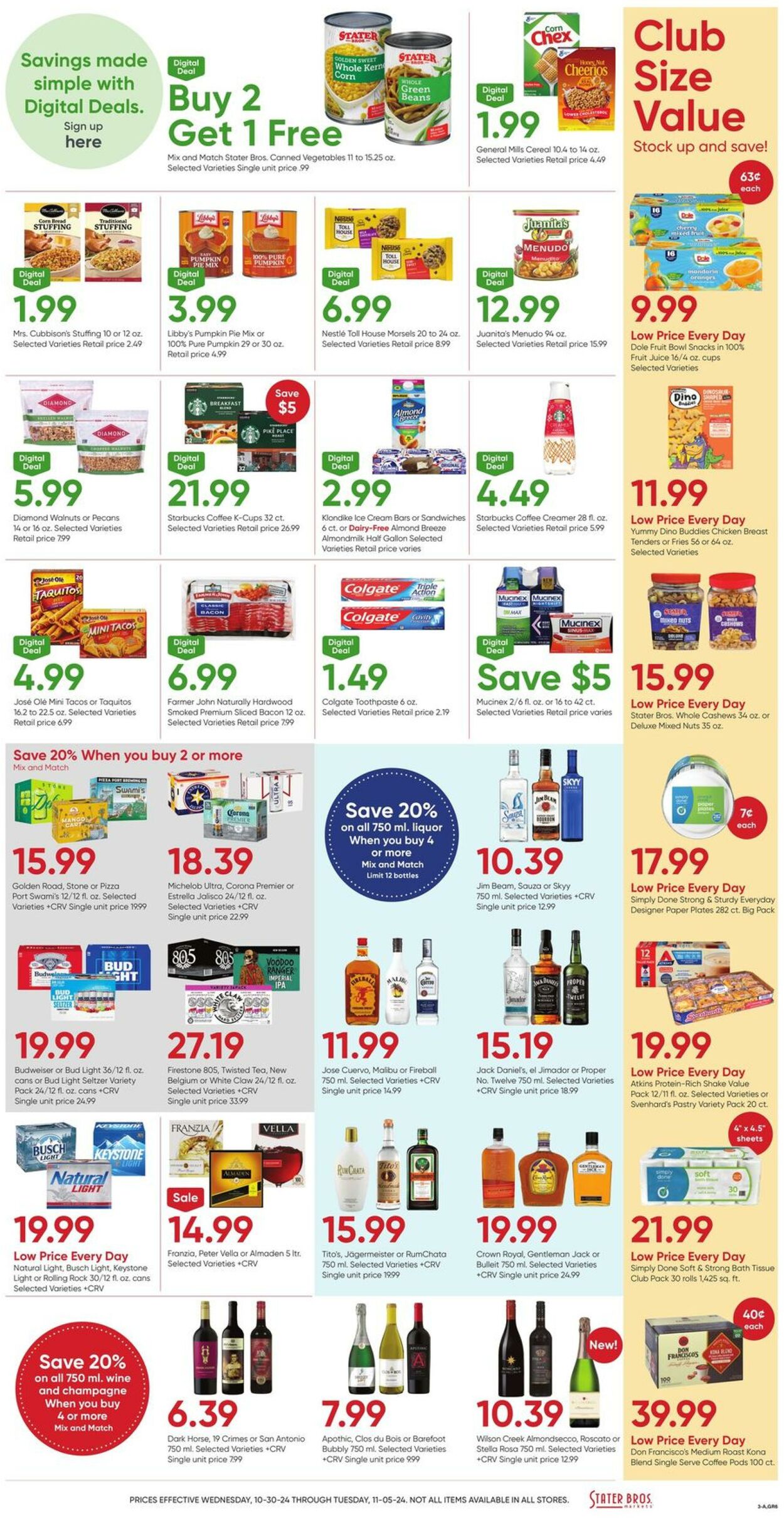 Weekly ad Stater Bros 10/30/2024 - 11/05/2024