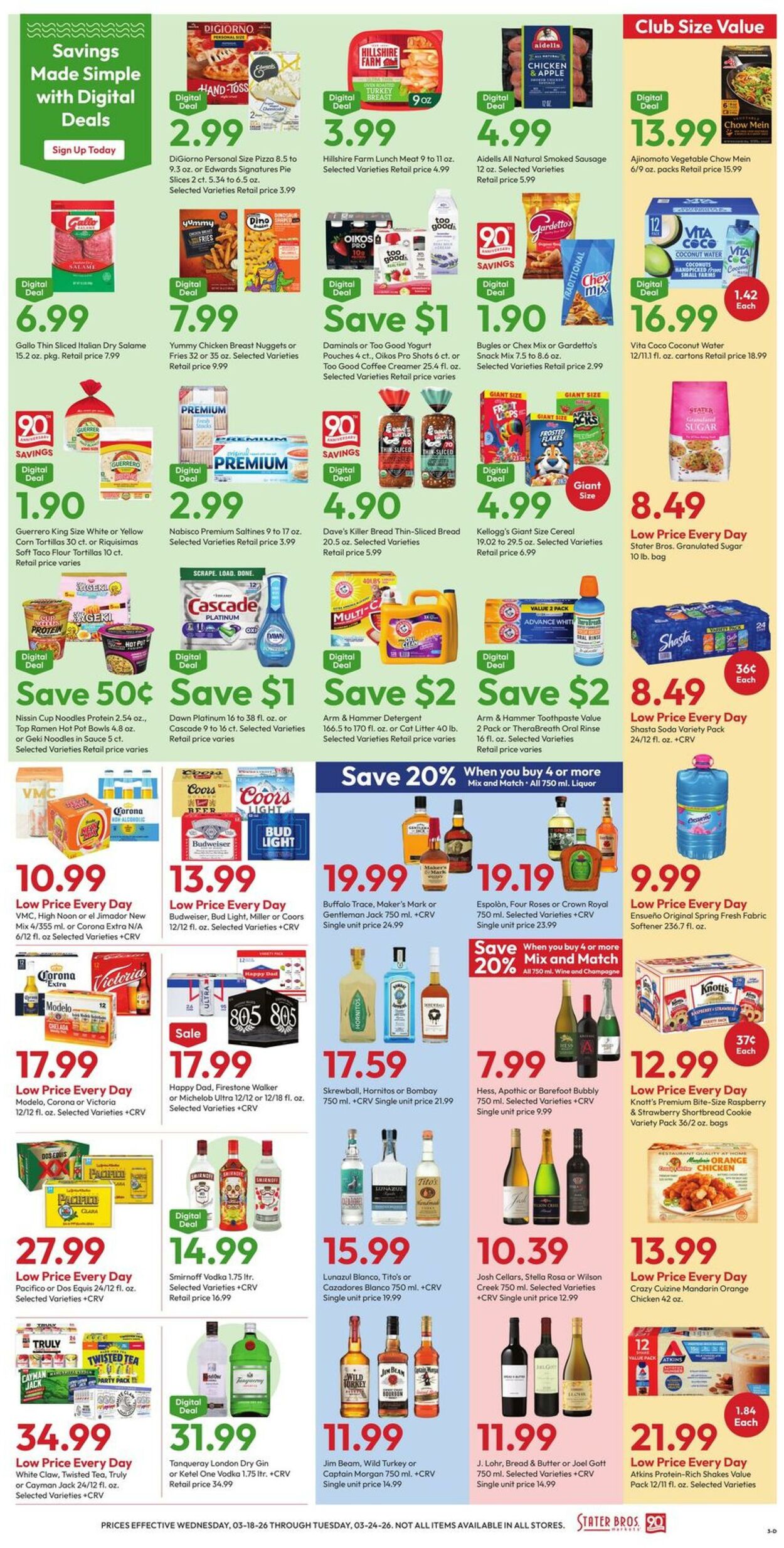 Weekly ad Stater Bros 03/18/2026 - 03/24/2026
