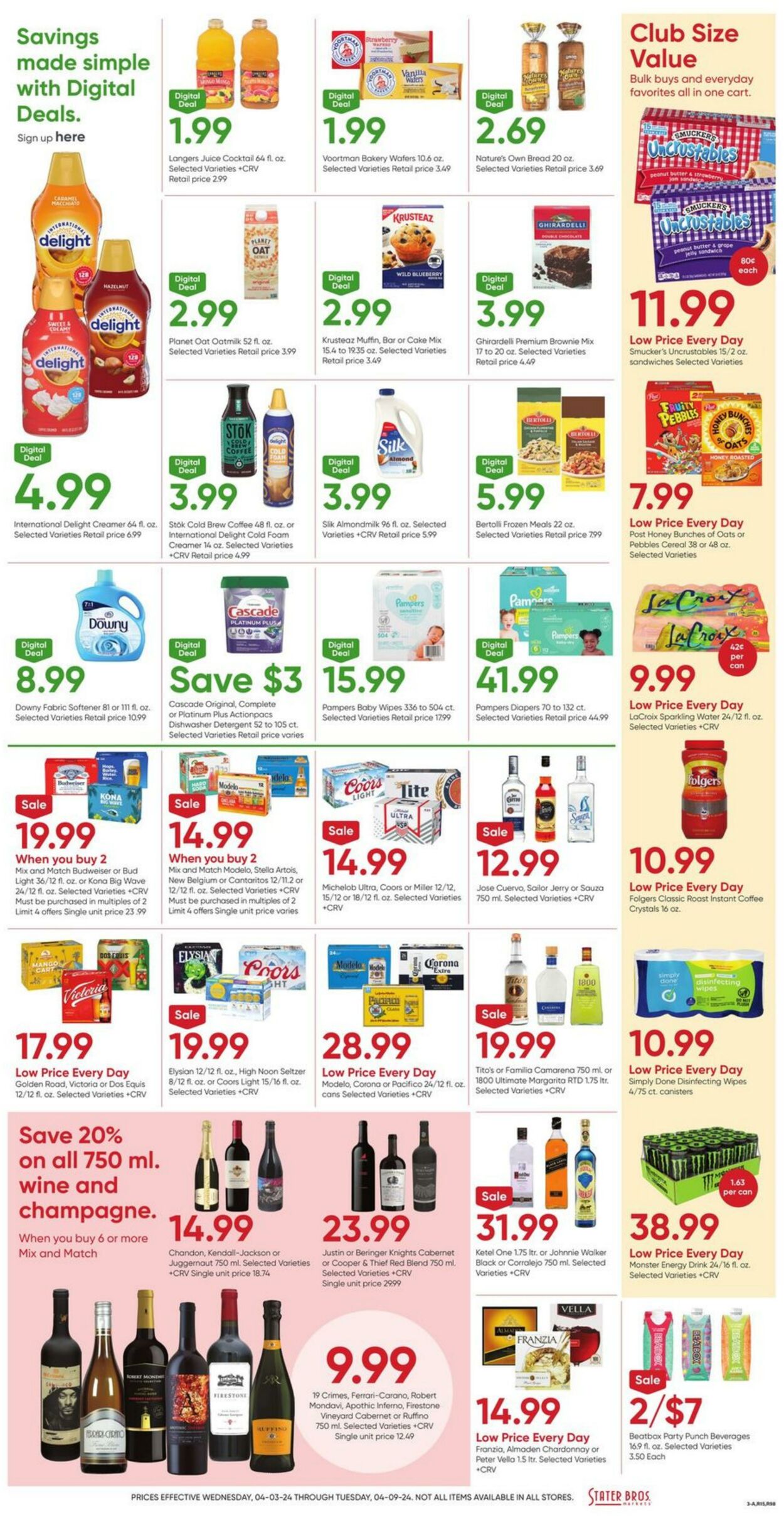 Weekly ad Stater Bros 04/03/2024 - 04/09/2024