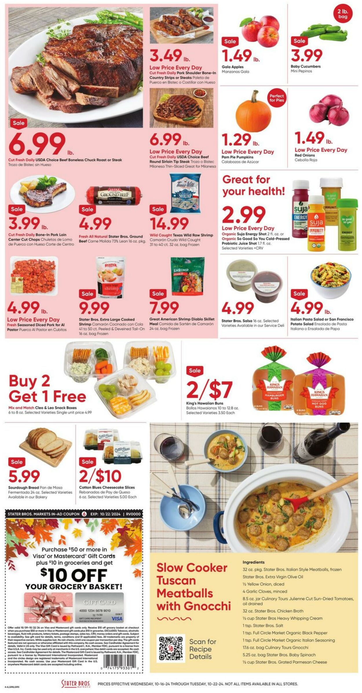 Weekly ad Stater Bros 10/16/2024 - 10/22/2024