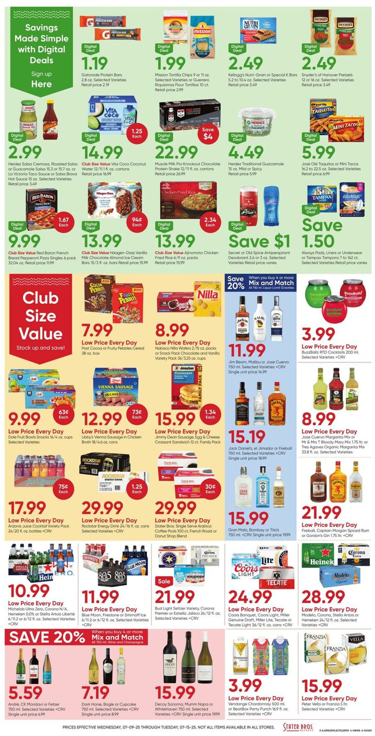 Weekly ad Stater Bros 07/09/2025 - 07/15/2025