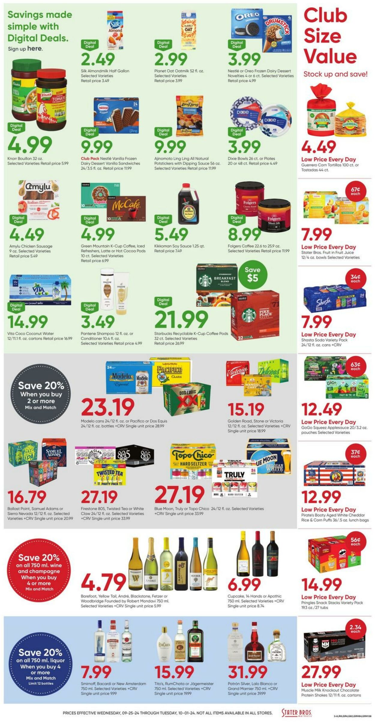 Weekly ad Stater Bros 09/25/2024 - 10/01/2024