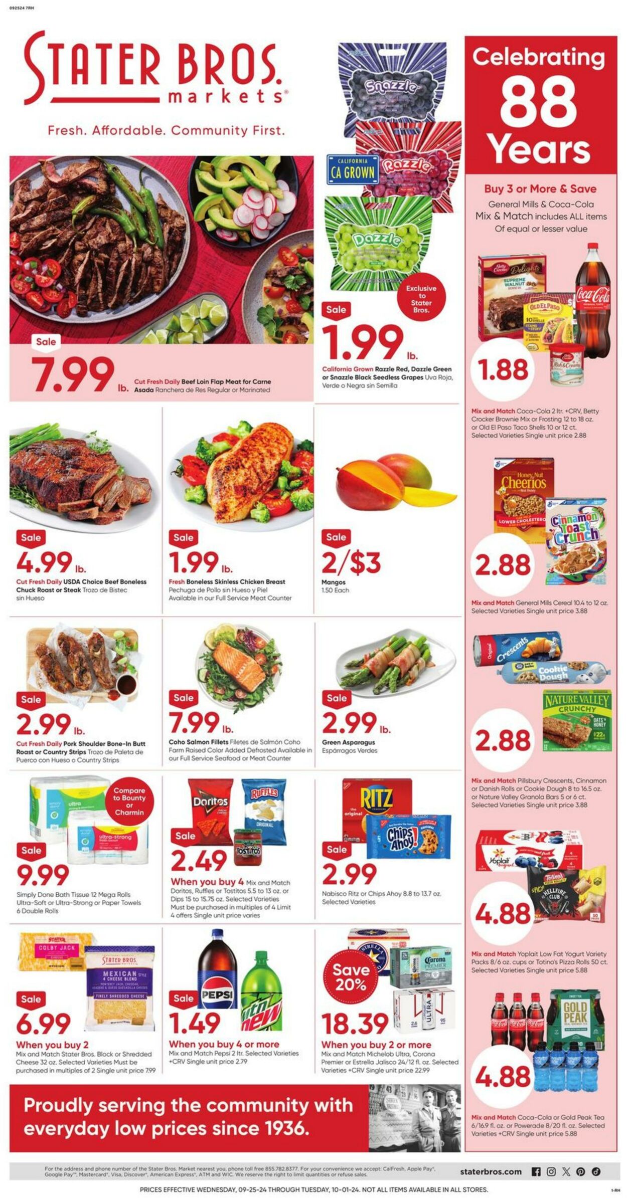 Weekly ad Stater Bros 09/25/2024 - 10/01/2024