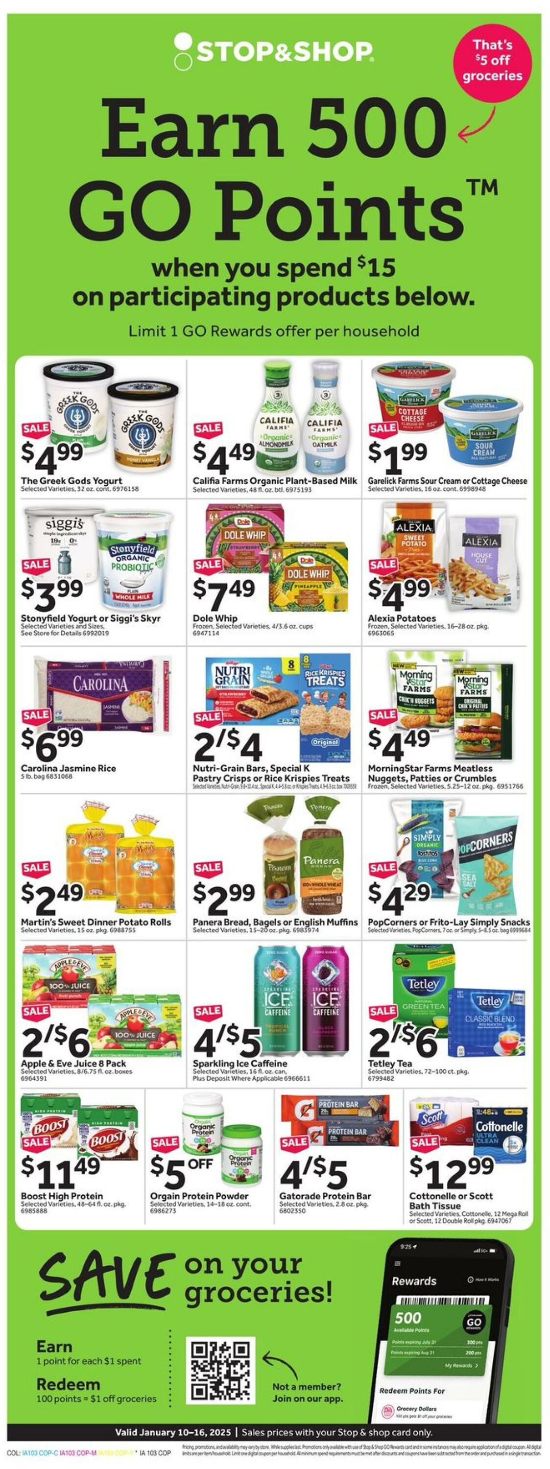 Weekly ad Stop & Shop 01/10/2025 - 01/16/2025