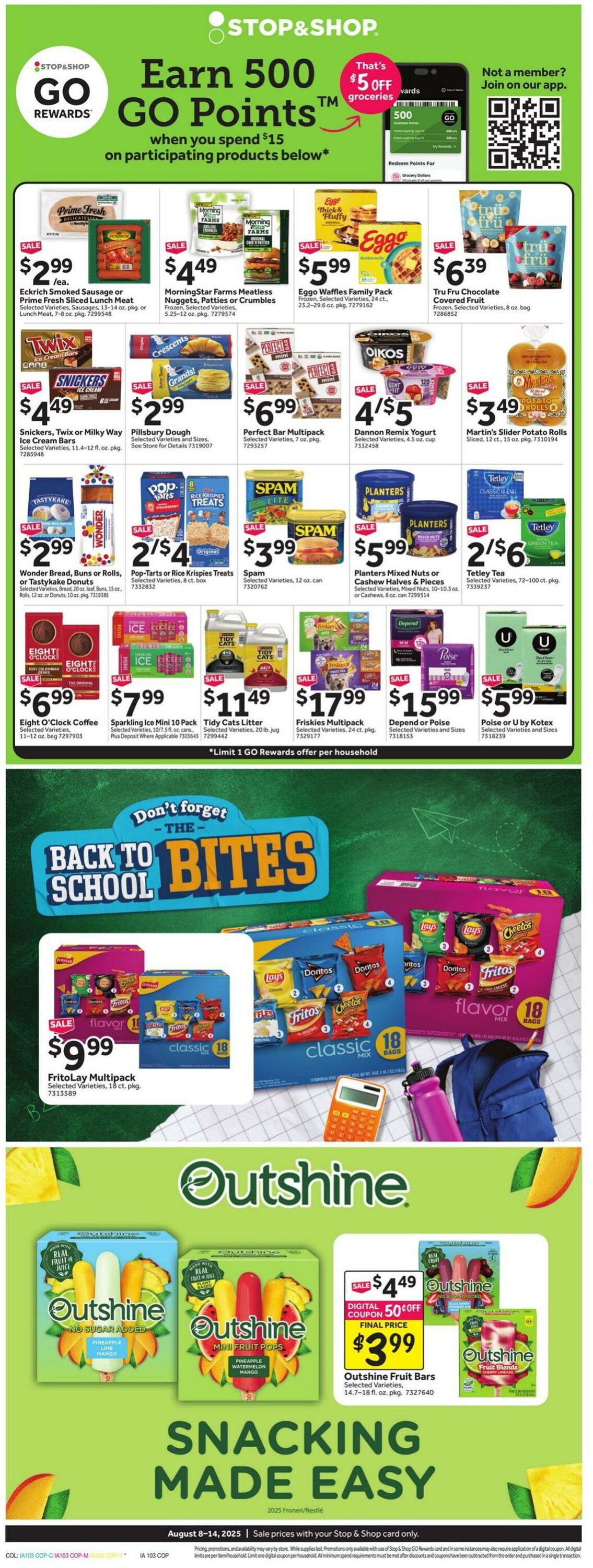 Weekly ad Stop & Shop 08/08/2025 - 08/14/2025