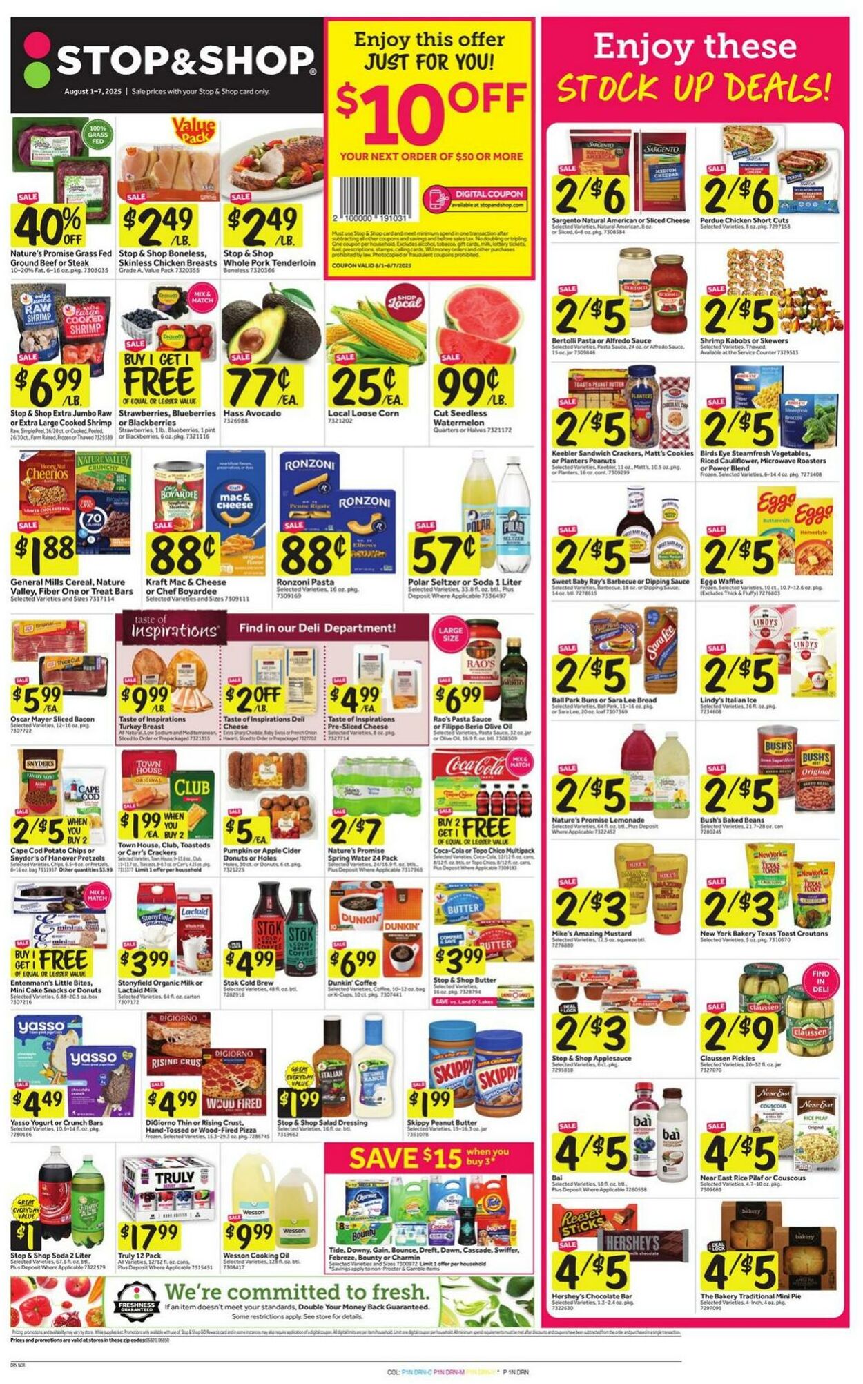 Weekly ad Stop & Shop 08/01/2025 - 08/07/2025