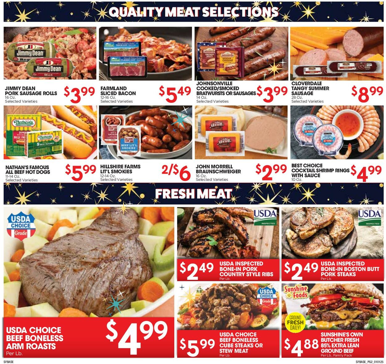 Weekly ad Sunshine Foods 01/01/2025 - 01/07/2025