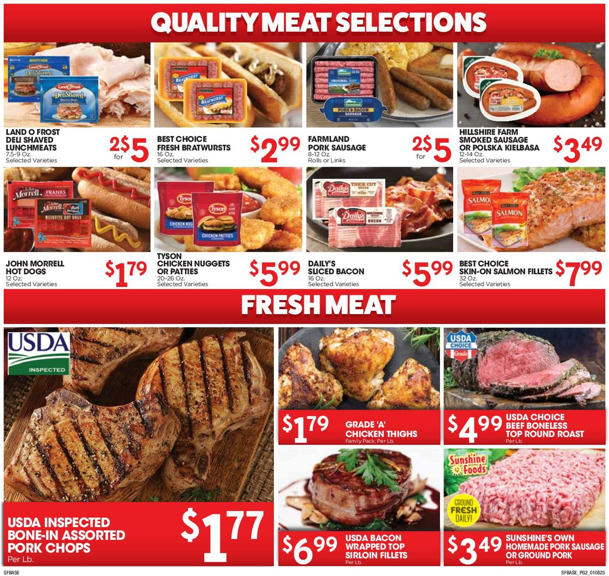 Weekly ad Sunshine Foods 01/08/2025 - 01/14/2025