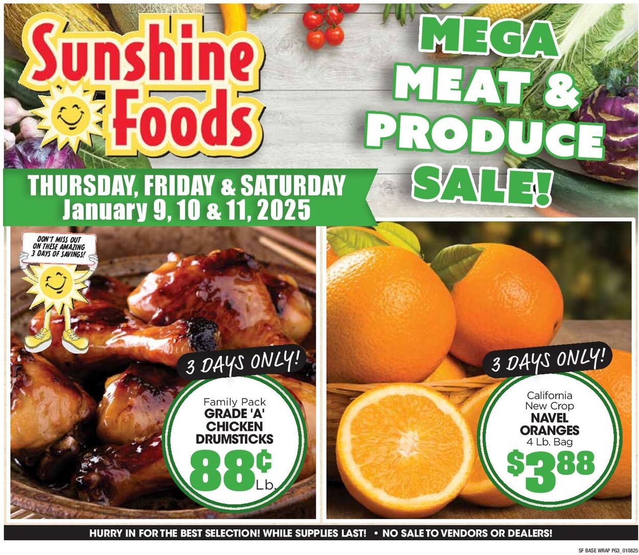 Weekly ad Sunshine Foods 01/08/2025 - 01/14/2025