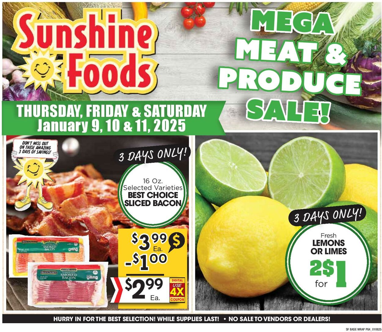 Weekly ad Sunshine Foods 01/08/2025 - 01/14/2025