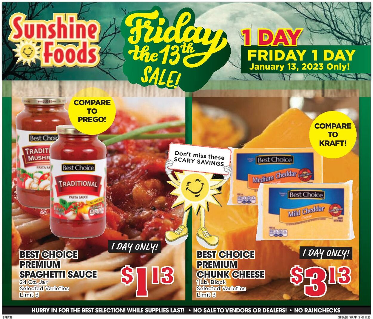 Weekly ad Sunshine Foods 01/11/2023 - 01/17/2023