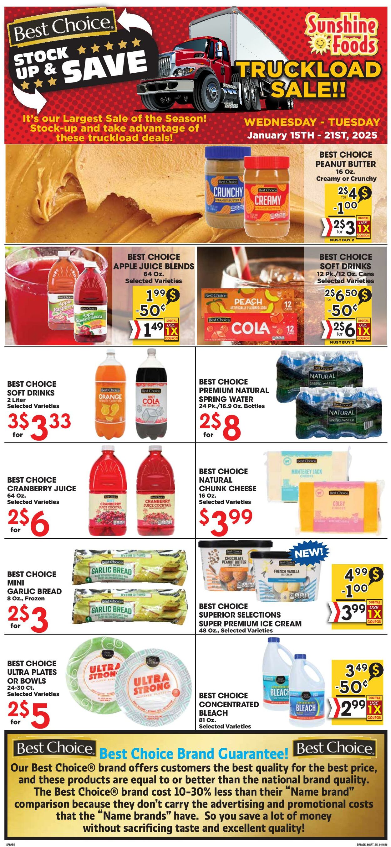 Weekly ad Sunshine Foods 01/15/2025 - 01/21/2025