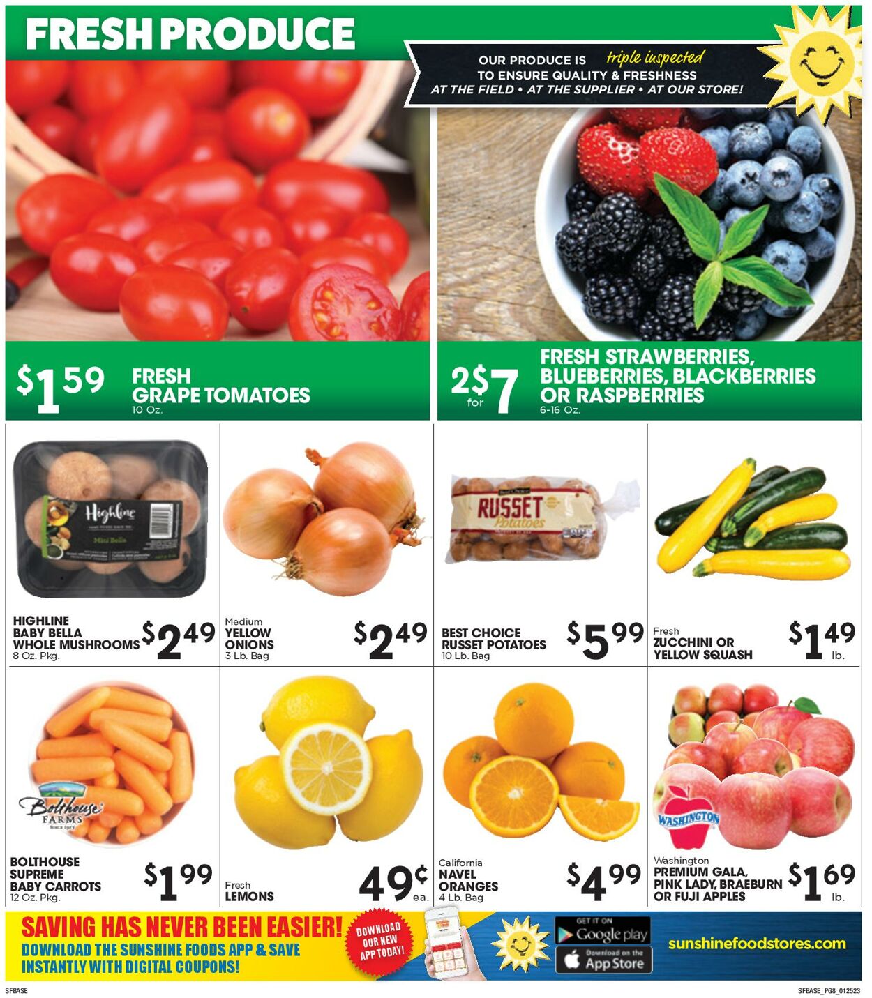 Weekly ad Sunshine Foods 01/25/2023 - 01/31/2023