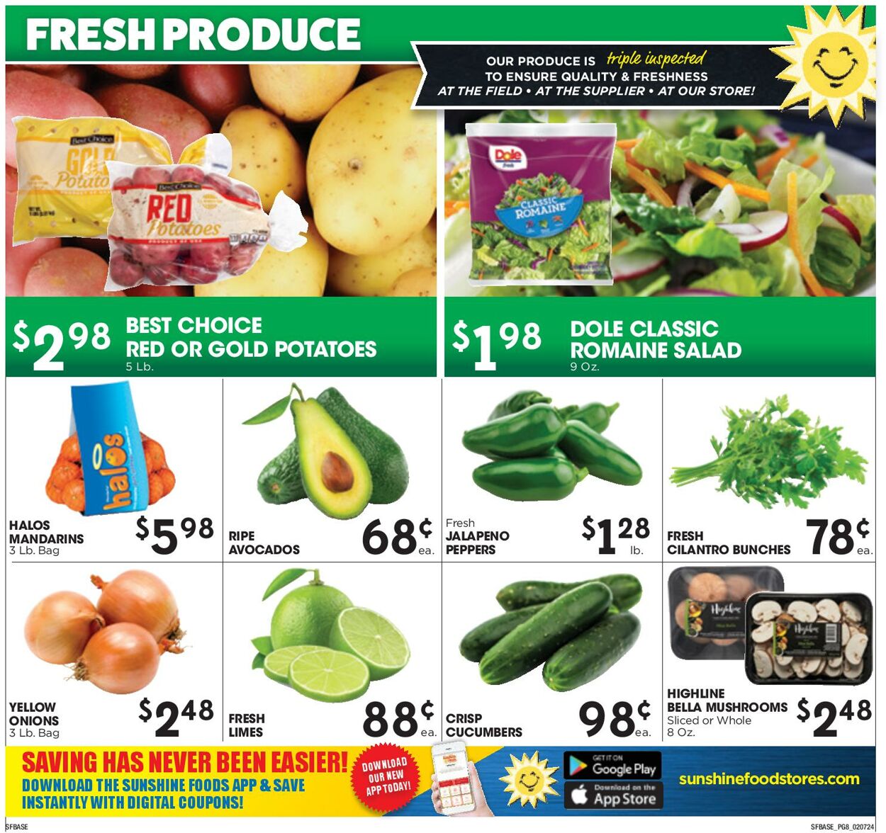 Weekly ad Sunshine Foods 02/07/2024 - 02/13/2024