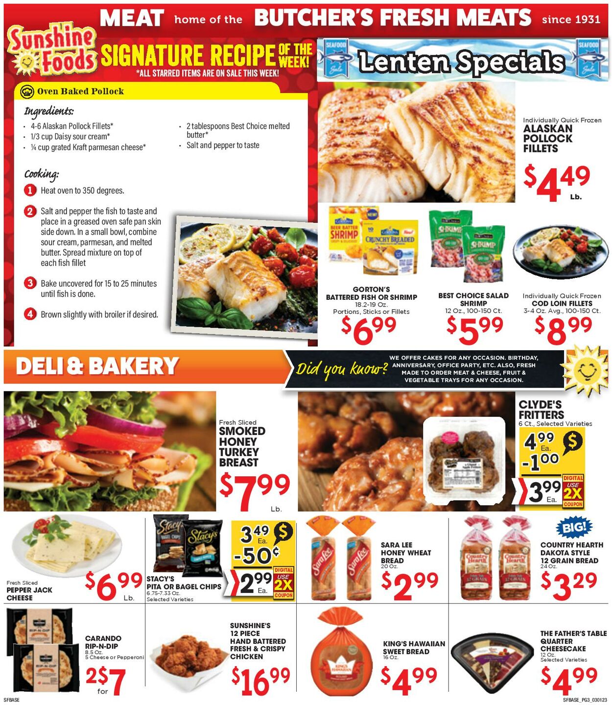 Weekly ad Sunshine Foods 03/01/2023 - 03/07/2023