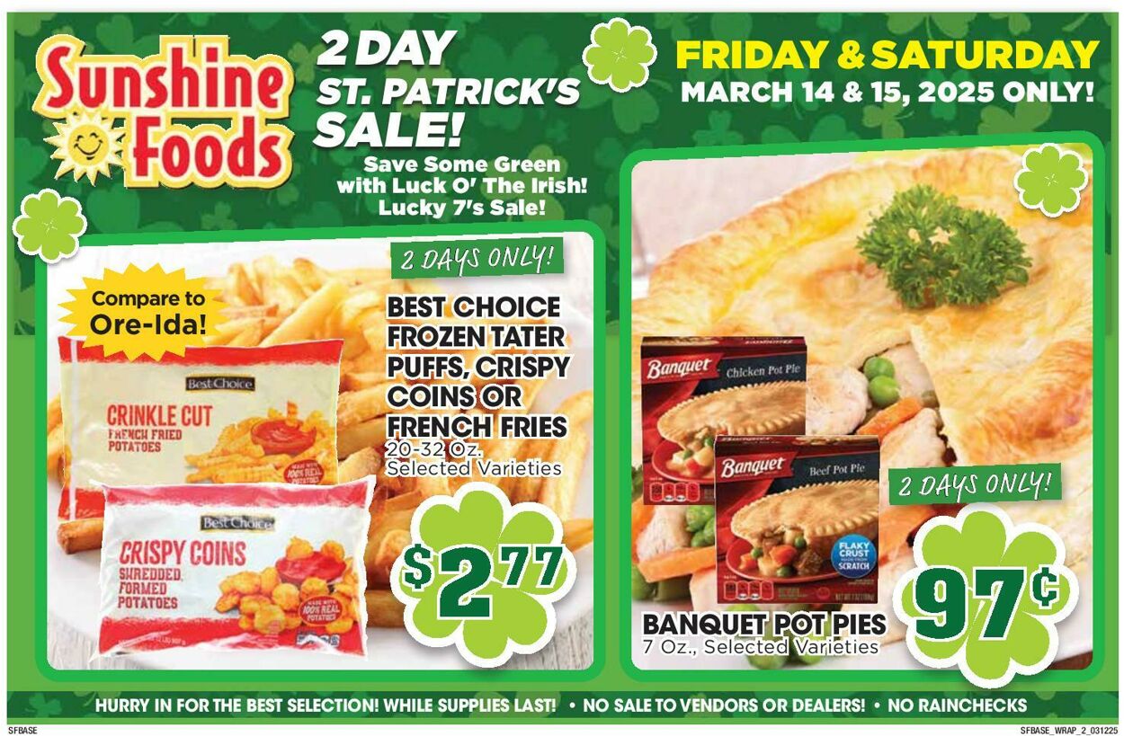 Weekly ad Sunshine Foods 03/12/2025 - 03/18/2025
