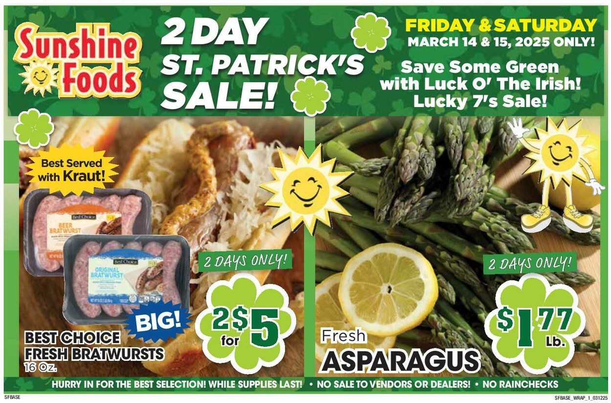 Weekly ad Sunshine Foods 03/12/2025 - 03/18/2025