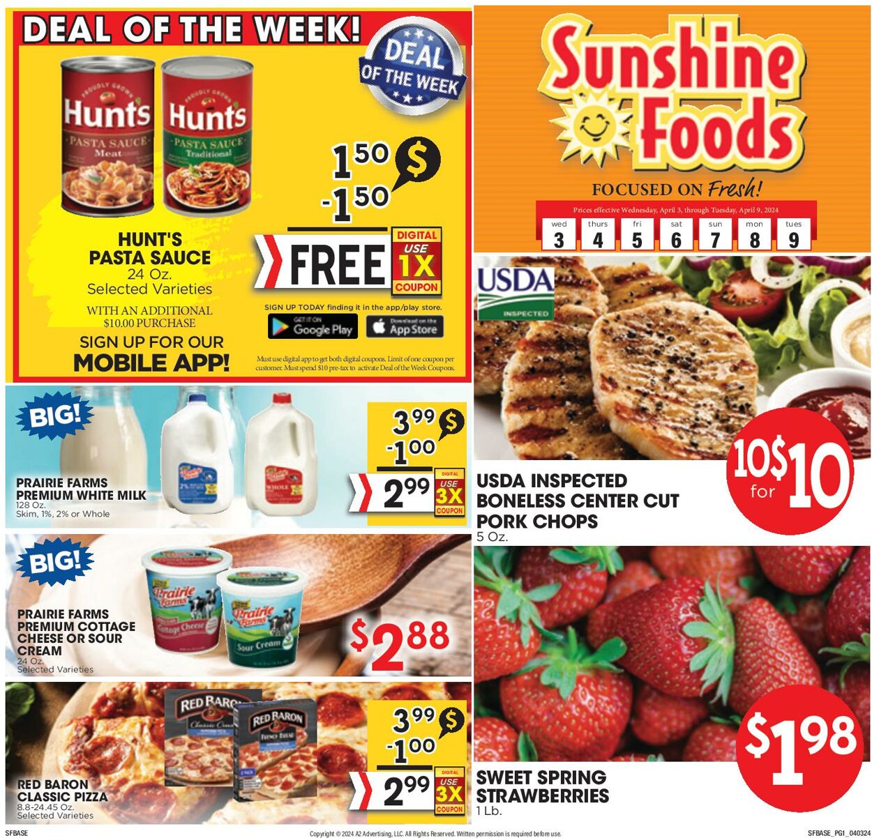 Weekly ad Sunshine Foods 04/03/2024 - 04/09/2024