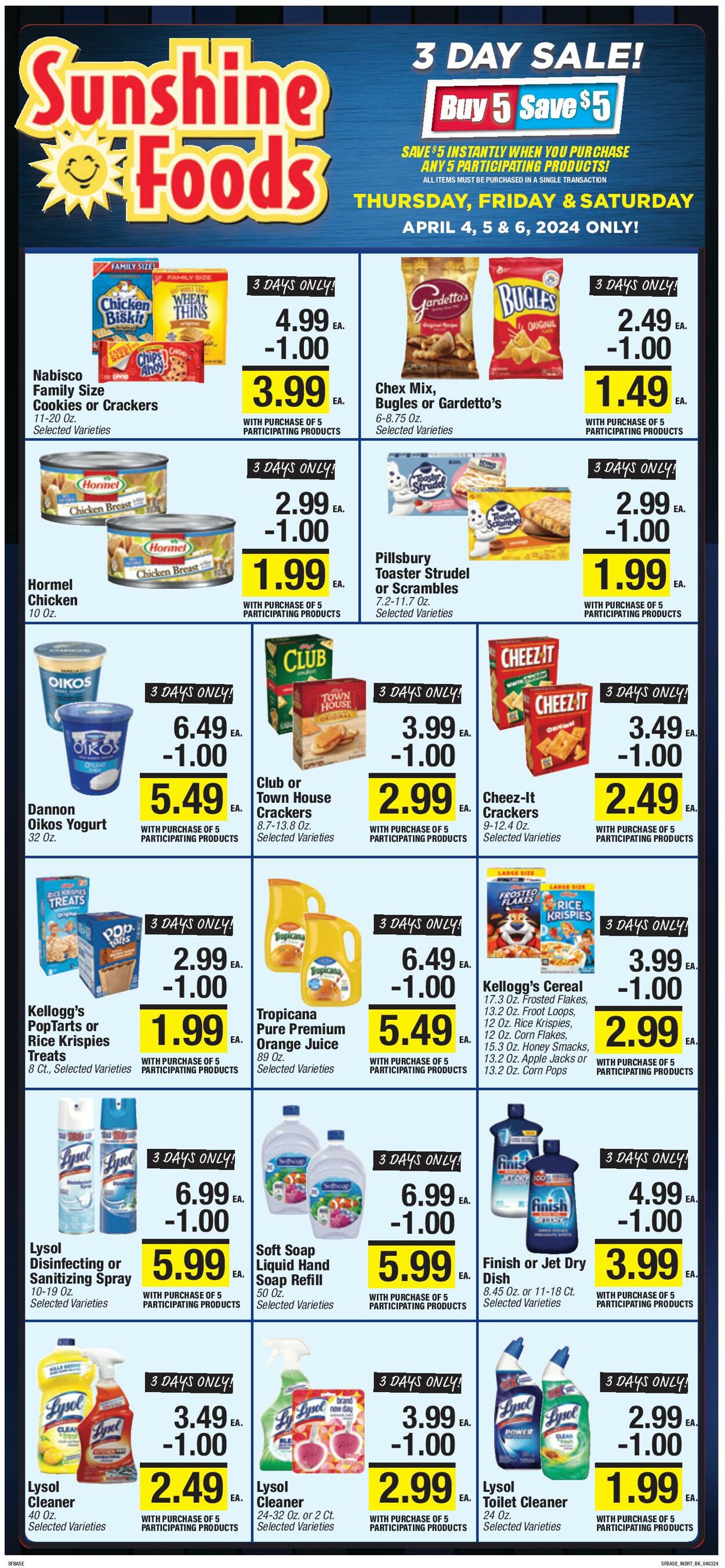 Weekly ad Sunshine Foods 04/03/2024 - 04/09/2024