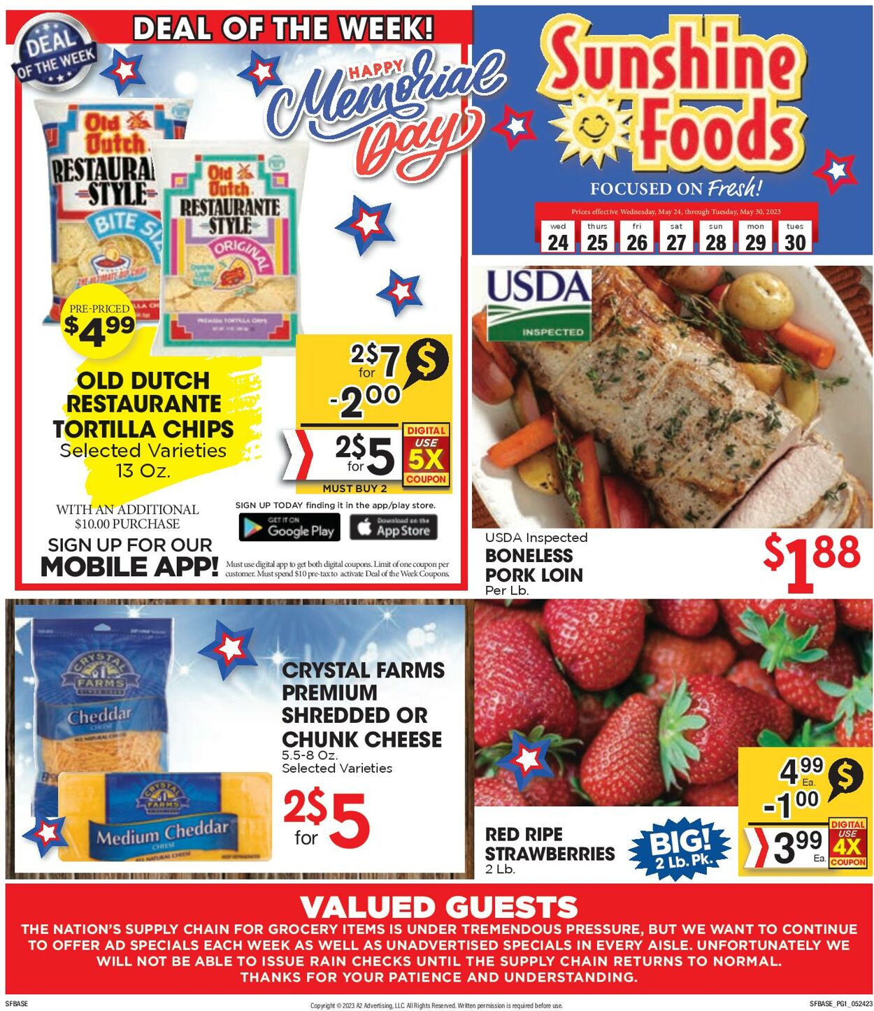Weekly ad Sunshine Foods 05/24/2023 - 05/30/2023