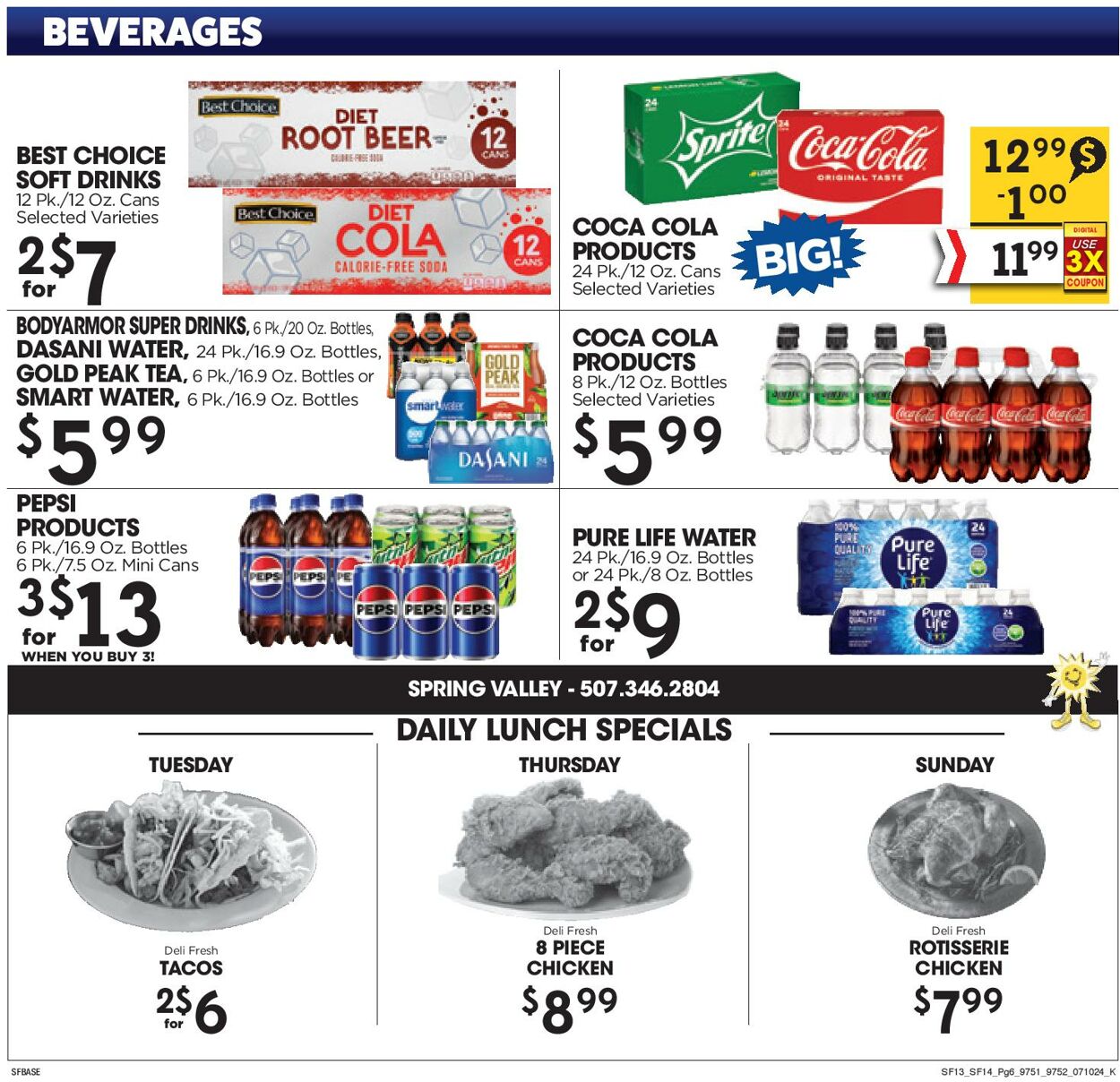 Weekly ad Sunshine Foods 07/10/2024 - 07/16/2024