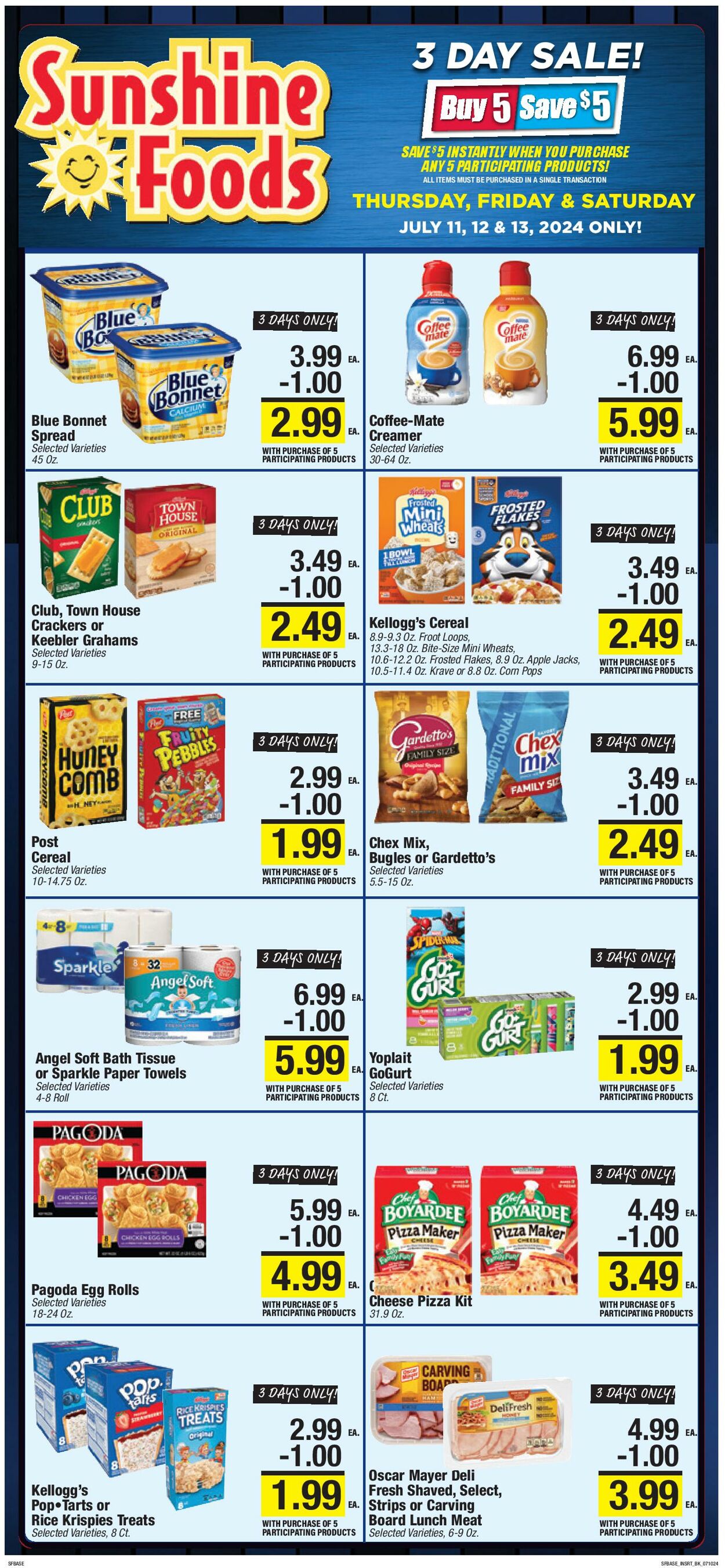 Weekly ad Sunshine Foods 07/10/2024 - 07/16/2024