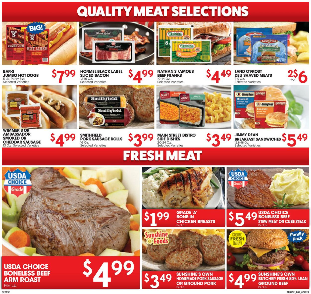 Weekly ad Sunshine Foods 07/10/2024 - 07/16/2024