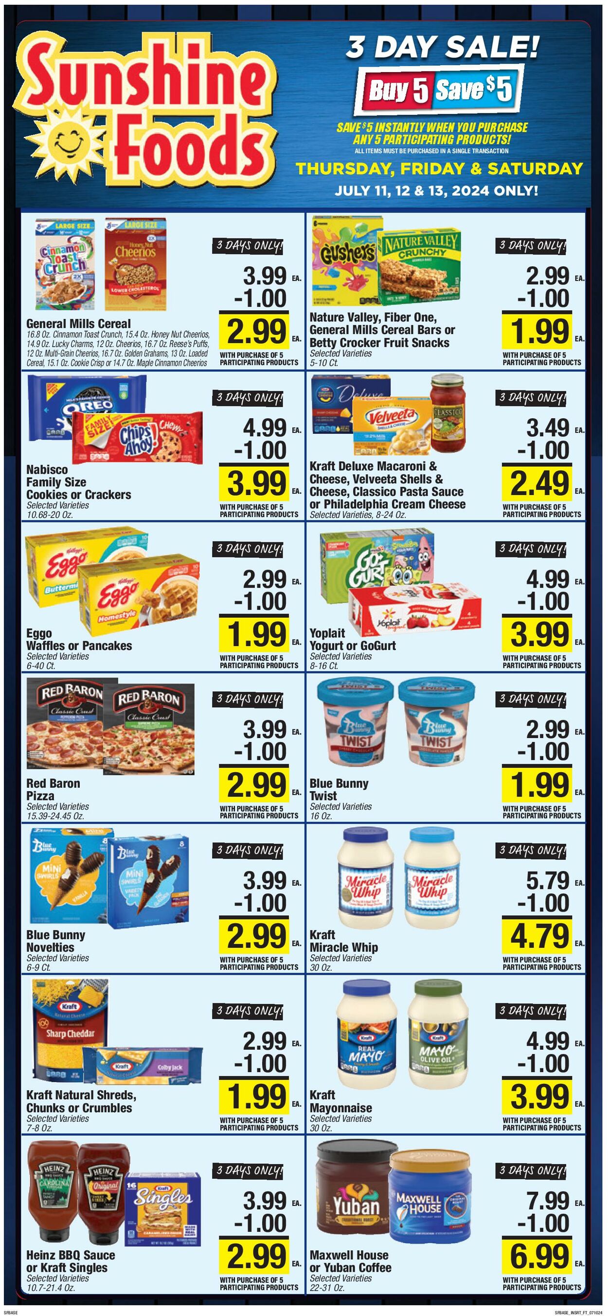 Weekly ad Sunshine Foods 07/10/2024 - 07/16/2024