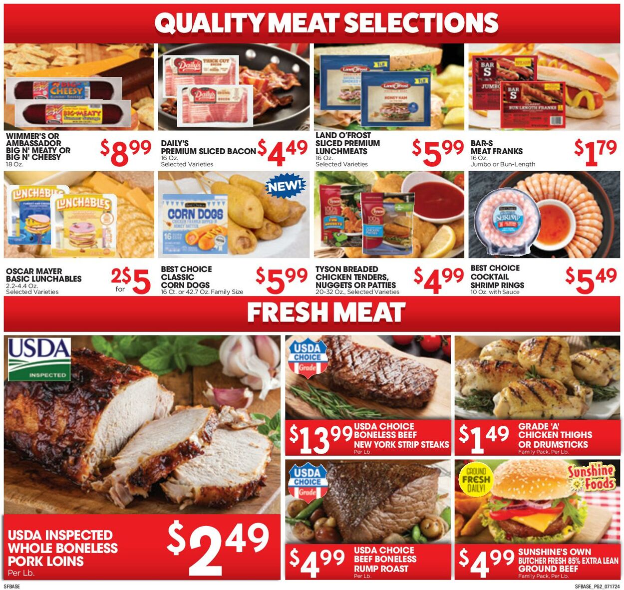 Weekly ad Sunshine Foods 07/17/2024 - 07/23/2024