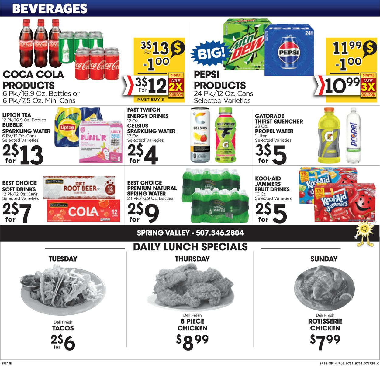 Weekly ad Sunshine Foods 07/17/2024 - 07/23/2024