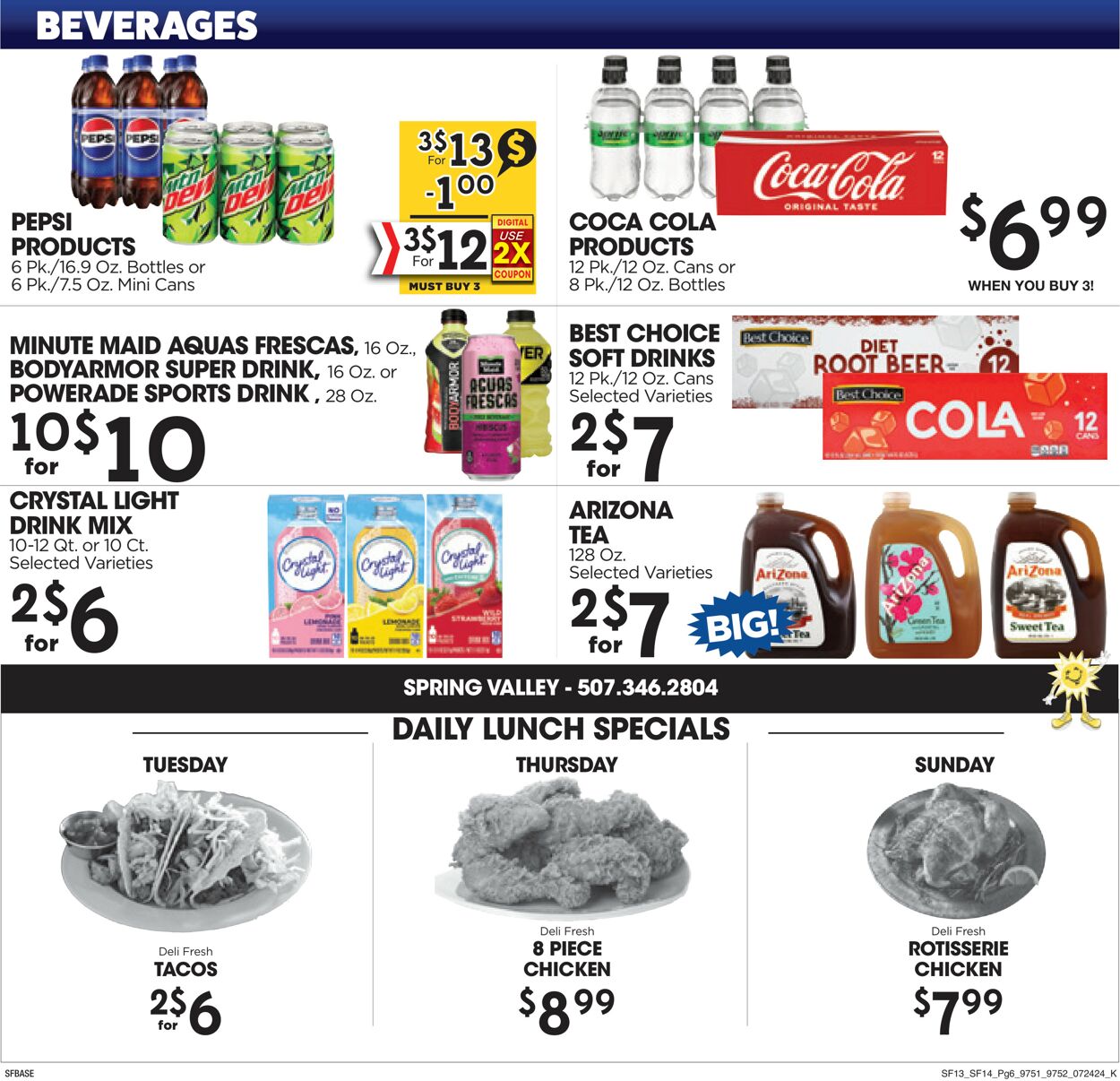 Weekly ad Sunshine Foods 07/24/2024 - 07/30/2024