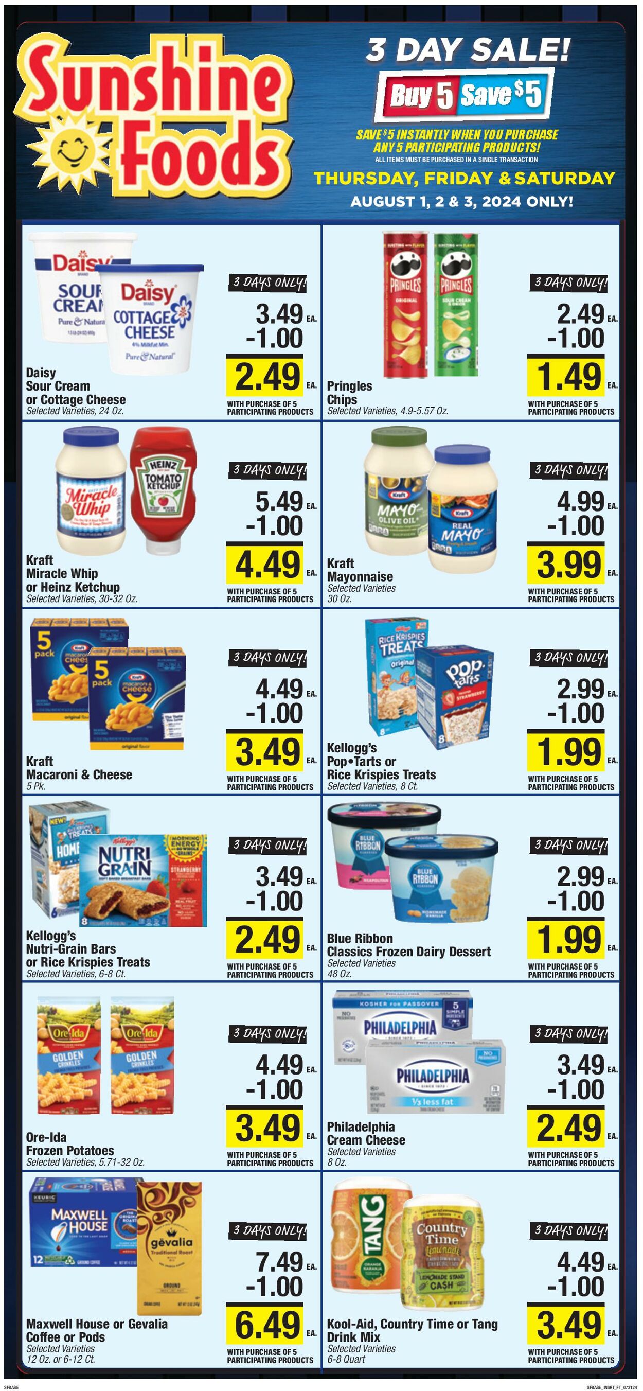 Weekly ad Sunshine Foods 07/31/2024 - 08/06/2024