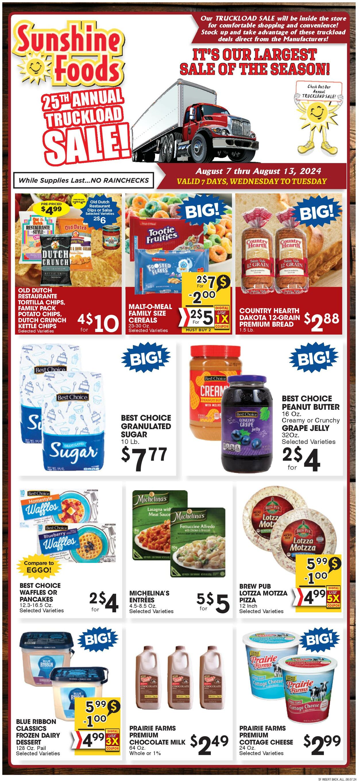 Weekly ad Sunshine Foods 08/07/2024 - 08/13/2024