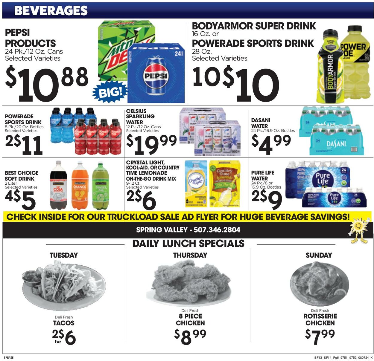 Weekly ad Sunshine Foods 08/07/2024 - 08/13/2024