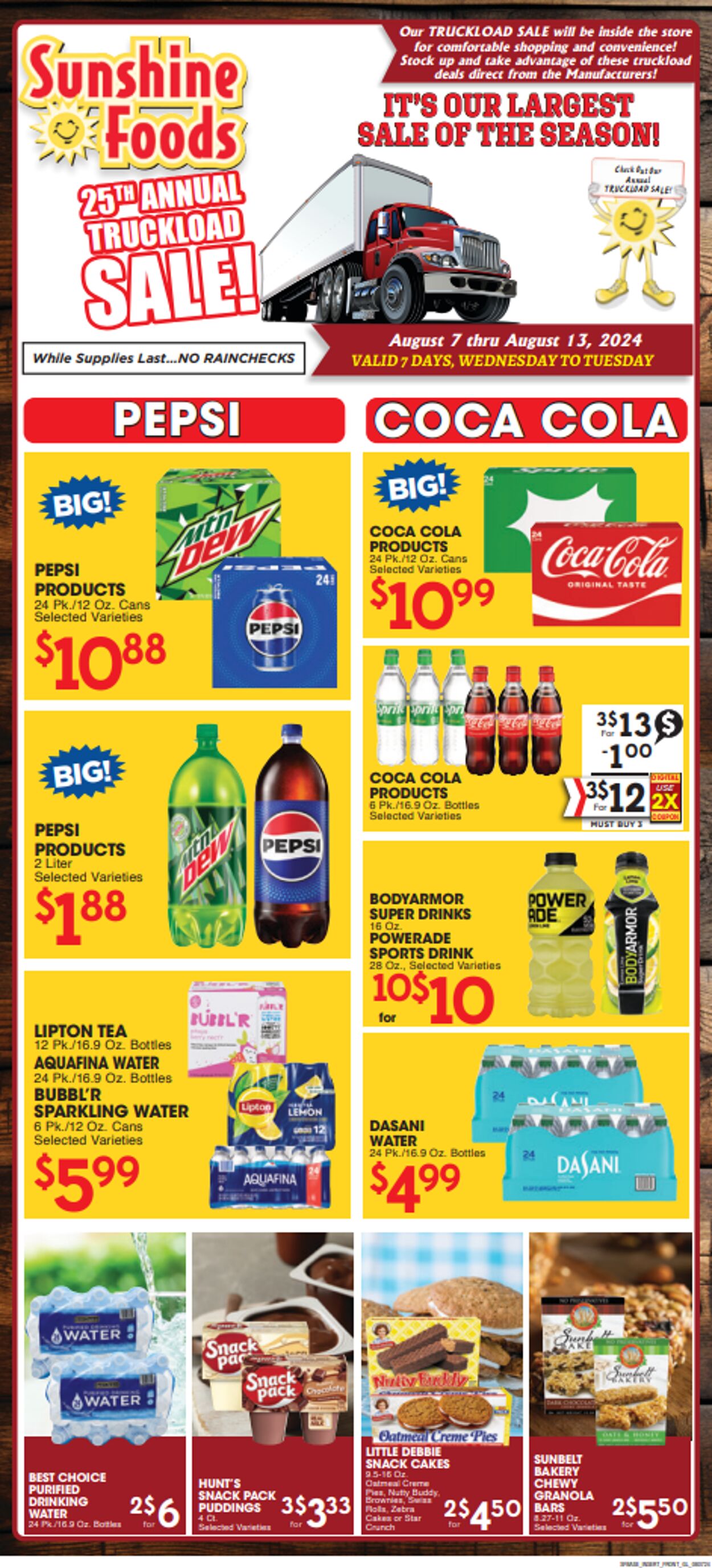 Weekly ad Sunshine Foods 08/07/2024 - 08/13/2024