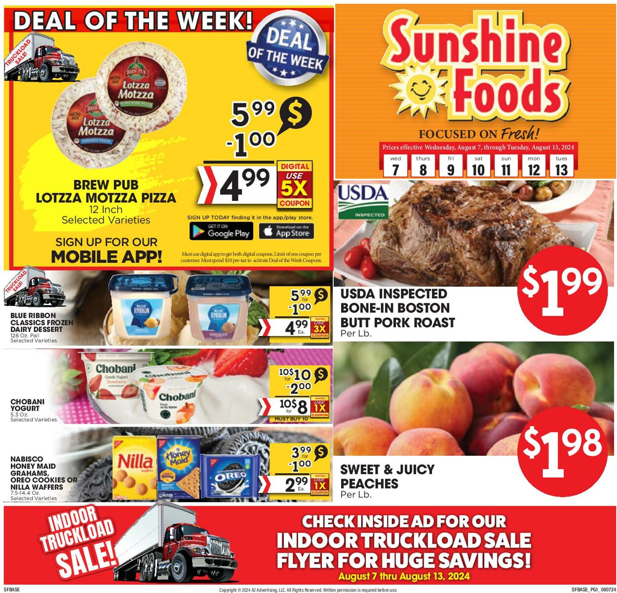 Weekly ad Sunshine Foods 08/07/2024 - 08/13/2024