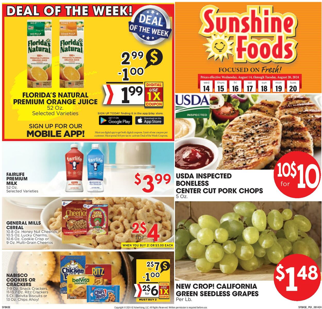 Weekly ad Sunshine Foods 08/14/2024 - 08/20/2024