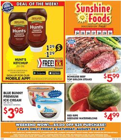 Weekly ad Sunshine Foods 08/24/2022-08/30/2022