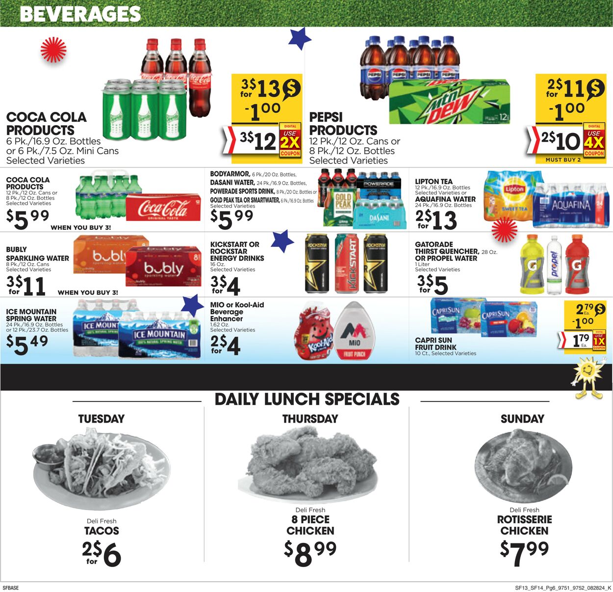 Weekly ad Sunshine Foods 08/28/2024 - 09/03/2024