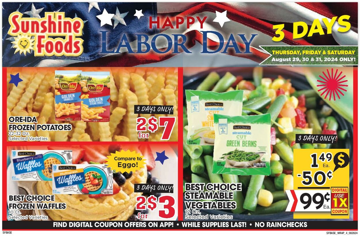 Weekly ad Sunshine Foods 08/28/2024 - 09/03/2024