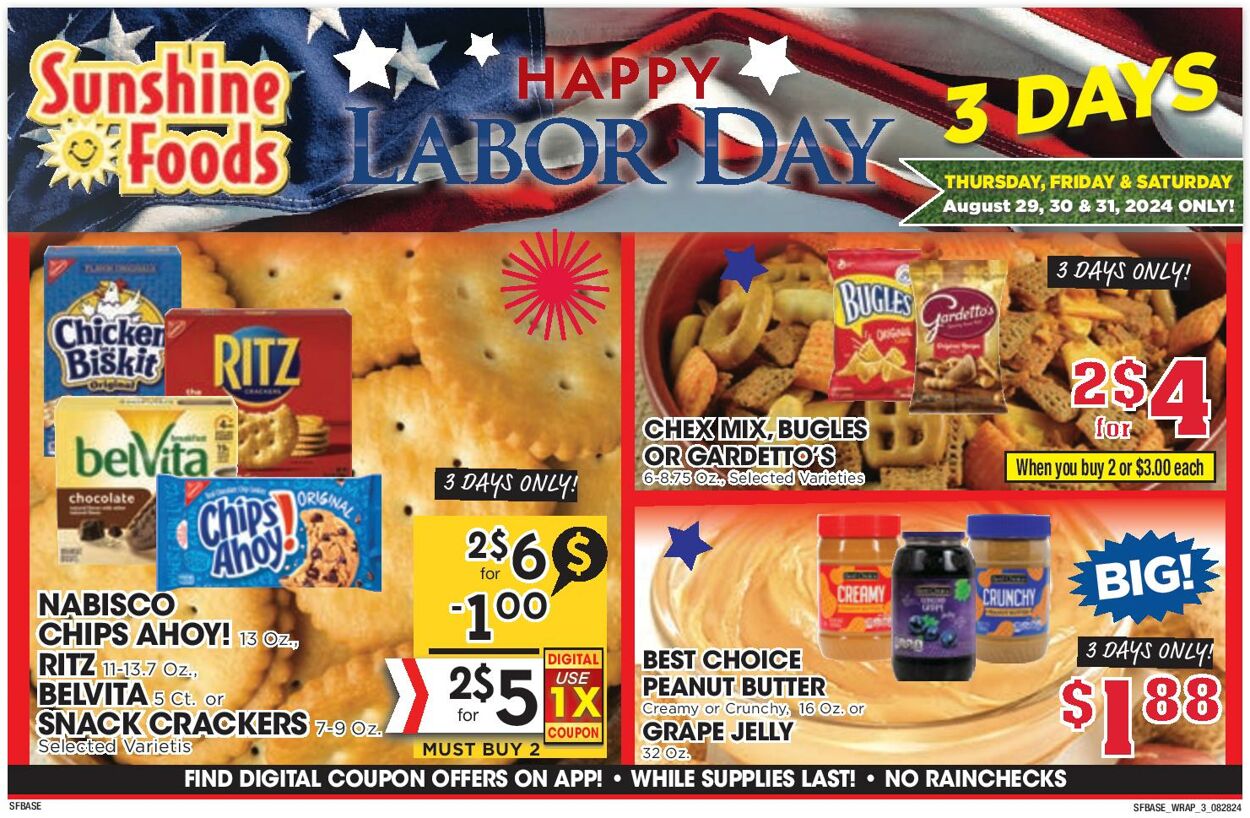 Weekly ad Sunshine Foods 08/28/2024 - 09/03/2024