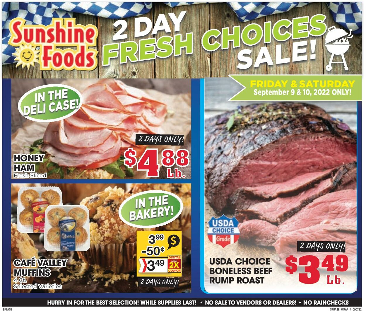 Weekly ad Sunshine Foods 09/07/2022 - 09/13/2022